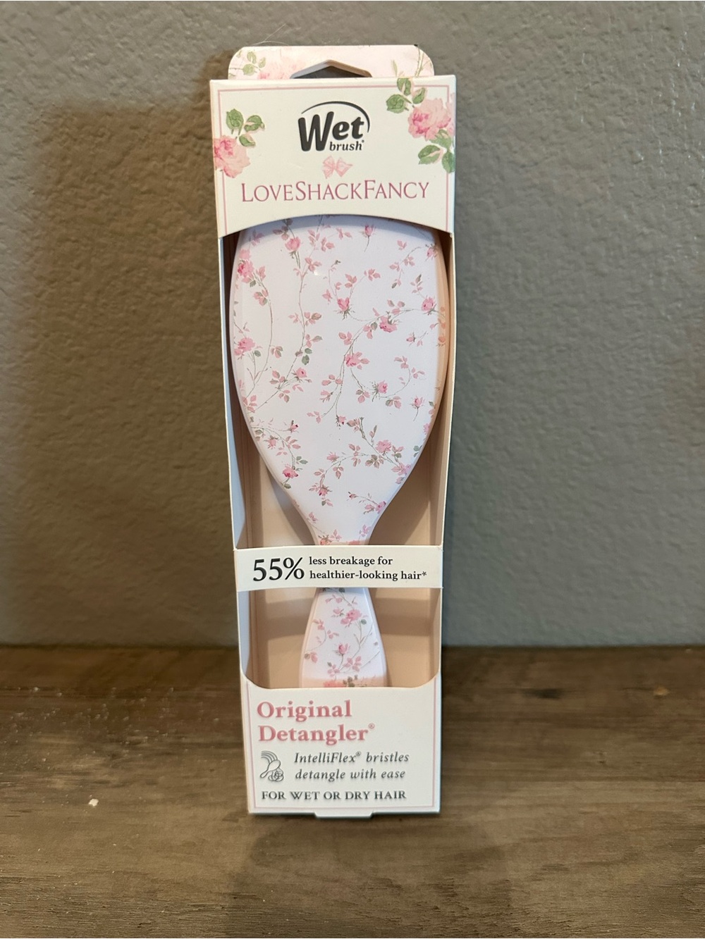 New! LoveShackFancy Wet Brush Floral Original Detangler